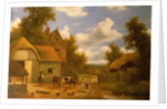 Farmyard Scene by Charles Vickers