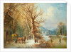 Coach and Horses in a Snowy Landscape by Guido Hampe