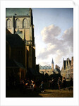 The Grote Markt, Haarlem, looking west by Gerrit Adriaensz Berckheyde