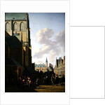 The Grote Markt, Haarlem, looking west by Gerrit Adriaensz Berckheyde