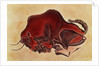 Rock painting of a bison, late Magdalenian, 13000 BC by Anonymous
