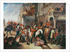 Fourth Dragoon Guards leaving for the Crimean War, c.1854 by English School
