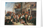 Fourth Dragoon Guards leaving for the Crimean War, c.1854 by English School
