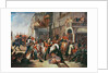 Fourth Dragoon Guards leaving for the Crimean War, c.1854 by English School