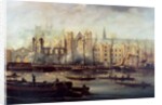 The Burning of the Houses of Parliament, 16th October 1834 by David Roberts