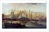 The Burning of the Houses of Parliament, 16th October 1834 by David Roberts
