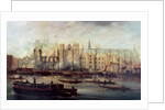 The Burning of the Houses of Parliament, 16th October 1834 by David Roberts