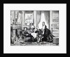 Emperor Napoleon III with Empress Eugenie and the prince Imperial at Camden Place, Chislehurst in 1872 by English Photographer