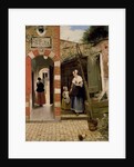 Courtyard of a house in Delft, 1658 by Pieter de Hooch