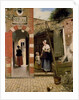 Courtyard of a house in Delft, 1658 by Pieter de Hooch