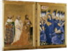 Richard II presented to the Virgin and Child by his Patron Saint John the Baptist and Saints Edward and Edmund, c.1395-99 by Master of the Wilton Diptych
