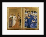 Richard II presented to the Virgin and Child by his Patron Saint John the Baptist and Saints Edward and Edmund, c.1395-99 by Master of the Wilton Diptych