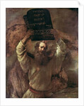 Moses Smashing the Tablets of the Law, 1659 by Rembrandt Harmensz. van Rijn