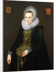 Portrait of Justina van Teylingen, 1616 by Cornelis van der Voort