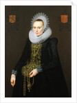 Portrait of Justina van Teylingen, 1616 by Cornelis van der Voort