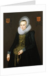 Portrait of Justina van Teylingen, 1616 by Cornelis van der Voort