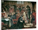 Attempted arrest of 5 members of the House of Commons by Charles I, 1642, 1856-66 by Charles West Cope