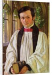 New College Cloisters: Portrait of John David Jenkins, 1852 by William Holman Hunt