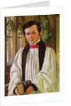 New College Cloisters: Portrait of John David Jenkins, 1852 by William Holman Hunt