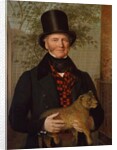 Portrait of Edward Cross, holding a lion cub, 1838 by Jacques-Laurent Agasse
