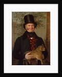 Portrait of Edward Cross, holding a lion cub, 1838 by Jacques-Laurent Agasse
