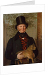 Portrait of Edward Cross, holding a lion cub, 1838 by Jacques-Laurent Agasse