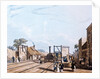 Liverpool and Manchester Railway: Taking water at Parkside, 1831 by Daniel and Robert Havell