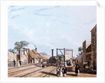 Liverpool and Manchester Railway: Taking water at Parkside, 1831 by Daniel and Robert Havell