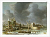A View of the Regulierspoort, Amsterdam, in winter by Jan Abrahamsz. Beerstraten