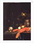 Still Life of Fruit with a Lobster by Johannes Borman