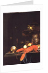 Still Life of Fruit with a Lobster by Johannes Borman