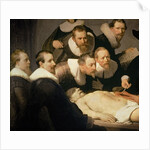 The Anatomy Lesson of Dr. Nicolaes Tulp, 1632 by Rembrandt Harmensz. van Rijn