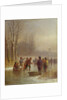 Children Skating, 19th century by Anton Doll