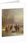 Children Skating, 19th century by Anton Doll