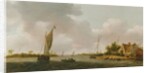 Boats in an Estuary by Dutch School