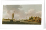 Boats in an Estuary by Dutch School