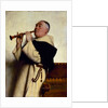 Monk Playing a Clarinet by Ture Nikolaus Cederstrom