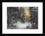 Snow Scene in the Black Forest, 19th century by Carl Friedrich Wilhelm Trautschold