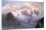 Monte Rosa at Sunrise from above Alagna by Alfred Gibson William