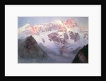 Monte Rosa at Sunrise from above Alagna by Alfred Gibson William