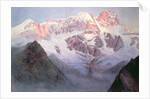 Monte Rosa at Sunrise from above Alagna by Alfred Gibson William