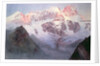 Monte Rosa at Sunrise from above Alagna by Alfred Gibson William