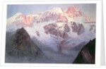 Monte Rosa at Sunrise from above Alagna by Alfred Gibson William