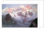 Monte Rosa at Sunrise from above Alagna by Alfred Gibson William