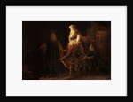 The Departure of the Shemanite Wife by Rembrandt Harmensz. van Rijn