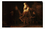 The Departure of the Shemanite Wife by Rembrandt Harmensz. van Rijn