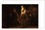 The Departure of the Shemanite Wife by Rembrandt Harmensz. van Rijn