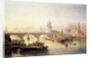 St. Paul's Cathedral and London Bridge, 19th century by Edward Angelo Goodall