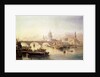 St. Paul's Cathedral and London Bridge, 19th century by Edward Angelo Goodall