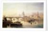 St. Paul's Cathedral and London Bridge, 19th century by Edward Angelo Goodall